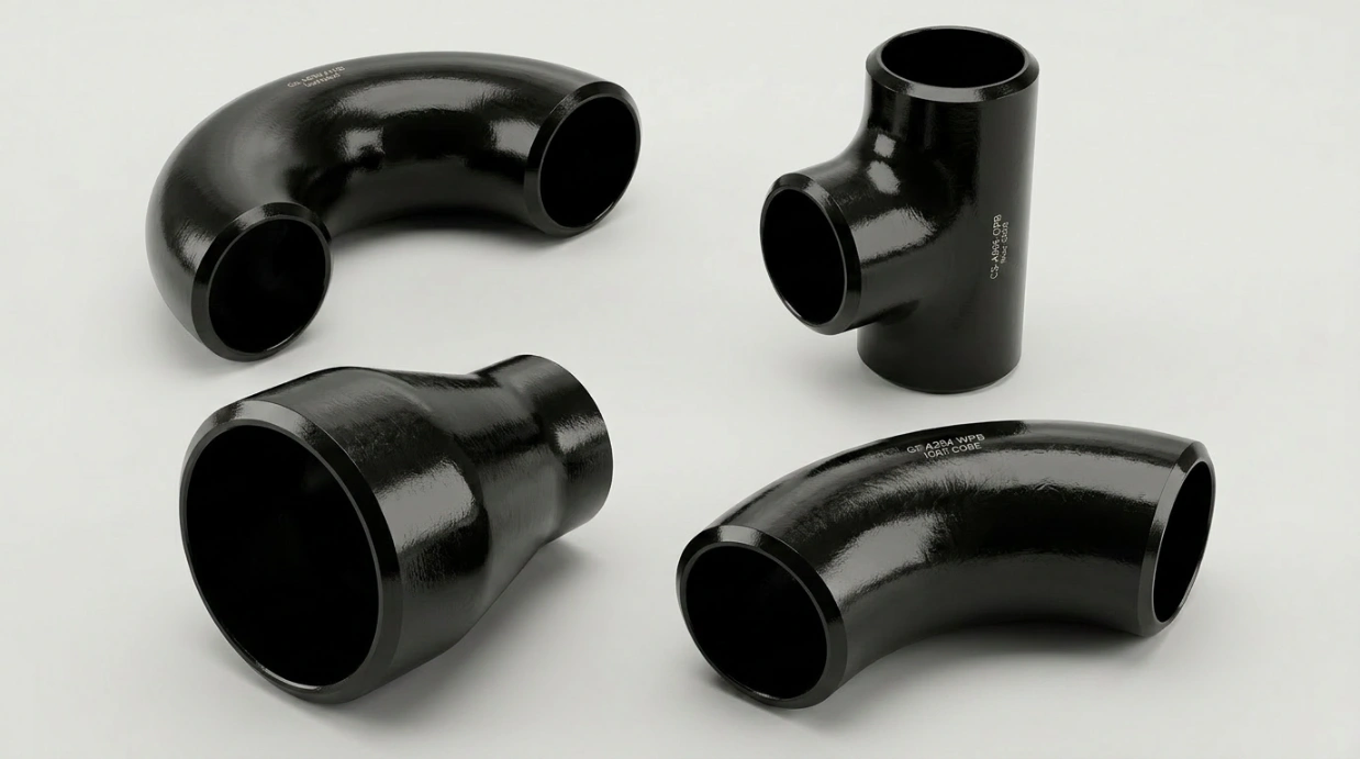 ASTM A234 WPB Carbon Steel Buttweld Pipe Fittings - Elbows, Tees, Reducers, Caps
